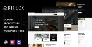 Kitecx – Architecture & Interior WordPress Theme 95% OFF