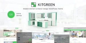 KitGreen - Interior and Kitchen Design WordPress Theme 95% OFF