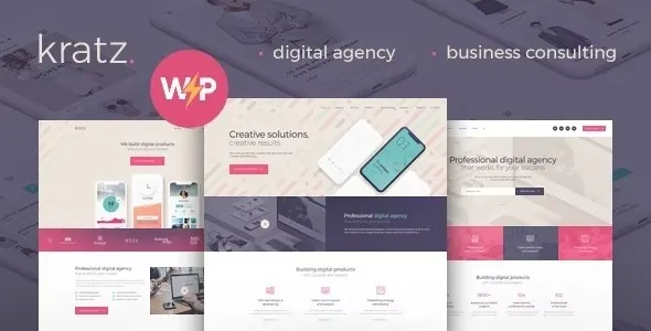 Kratz – Digital Agency Marketing and SEO WordPress Theme 95% OFF