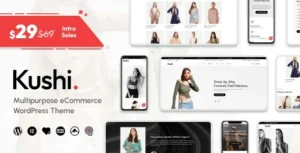 Kushi– Multipurpose WooCommerce Theme 95% OFF