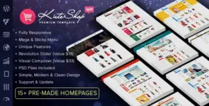 KuteShop – Fashion, Electronics & Marketplace WooCommerce Theme [95% OFF]