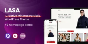 Lasa – Creative Minimal WooCommerce WordPress Theme 95% OFF