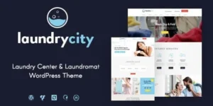 Laundry City – Dry Cleaning & Washing Services WordPress Theme 95% OFF