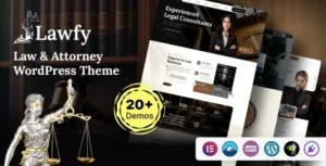 Lawfy - Law & Attorney WordPress Theme 95% OFF