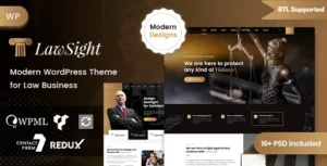 Lawsight Law & Lawyer WordPress Theme 95% OFF