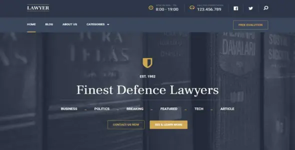 Lawyer WordPress Theme – MyThemeShop [95% OFF]