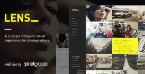 LENS – An Enjoyable Photography WordPress Theme [95% OFF]