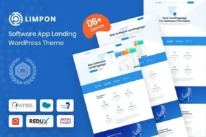 Limpon – Software App Landing WordPress Theme 95% OFF