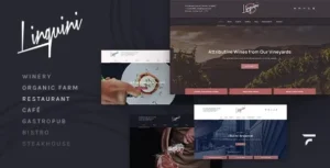 Linguini- Restaurant WordPress Theme 95% OFF