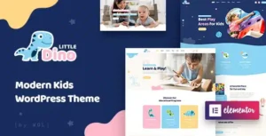 Littledino – Modern Kids WordPress Theme [95% OFF]
