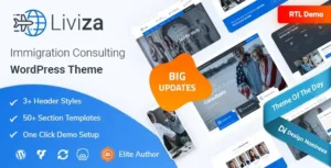 Liviza Immigration Consulting WordPress Theme [95% OFF]