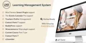 LMS – Learning Management System, Education LMS WordPress Theme 95% OFF