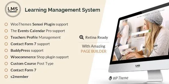 LMS – Learning Management System, Education LMS WordPress Theme 95% OFF
