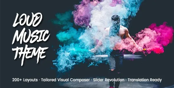 Loud – A Modern WordPress Theme for the Music Industry 95% OFF