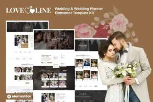 Loveline - Wedding & Wedding Planner Elementor Pro Template Kit 95% OFF