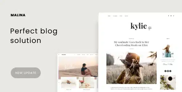 Malina – Personal WordPress Blog Theme [95% OFF]