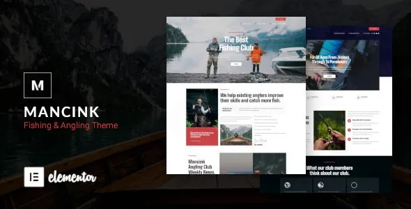 Mancink – Fishing & Angling Club WordPress Theme 95% OFF