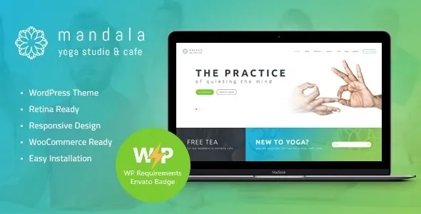 Mandala – Yoga Studio and Wellness Center WordPress Theme 95% OFF