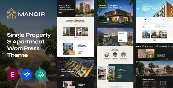 Manoir – Single Property & Apartment WordPress Theme 95% OFF