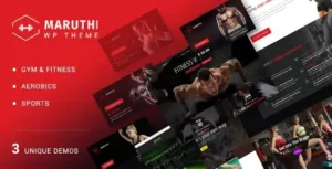 Maruthi – Fitness Gym Trainer WordPress Theme [95% OFF]