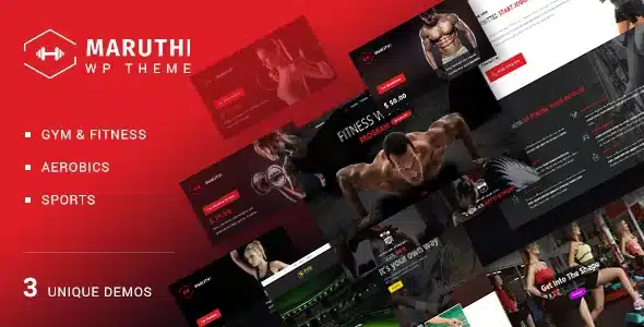 Maruthi – Fitness Gym Trainer WordPress Theme [95% OFF]