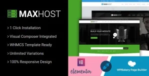 MaxHost – Web Hosting Business WordPress Theme | 95% OFF