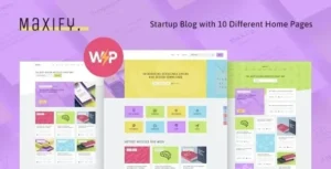 Maxify – Startup & Business News WordPress Blog Theme 95% OFF