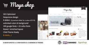 MayaShop A Flexible Responsive e-Commerce Theme [95% OFF]