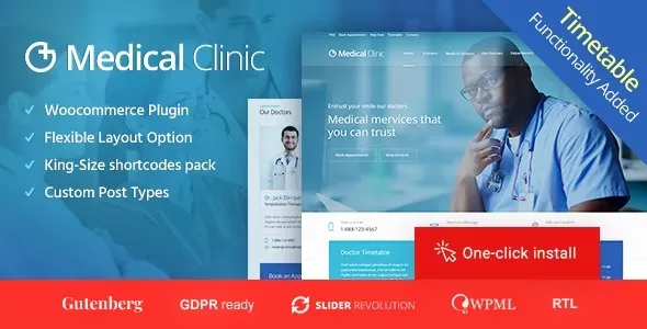 Medical Clinic – Health & Doctor Medical Theme 95% OFF