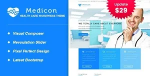 Medicon – Health and Medical WordPress Theme 95% OFF