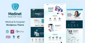 Medinet - Medical and Health WordPress Theme +RTL 95% OFF