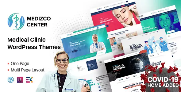 Medizco Medical Health Dental Care Clinic WordPress Theme [95% OFF]