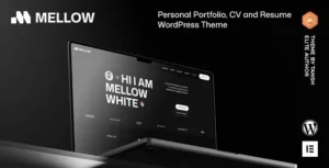 Mellow - Personal Portfolio WordPress Theme 95% OFF