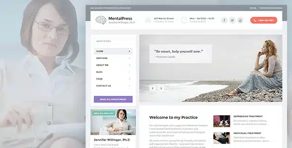 MentalPress – WP Theme for your Medical or Psychology Website. [95% OFF]