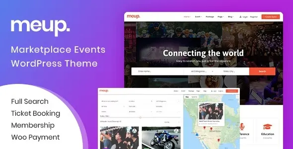 Meup – Marketplace Events WordPress Theme 95% OFF