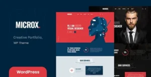 Microx - Personal Portfolio WordPress Theme + RTL 95% OFF