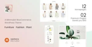 Minera Minimalist WooCommerce WordPress Theme [95% OFF]