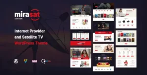 Mirasat Internet Provider and Satellite TV WordPress Theme [95% OFF]