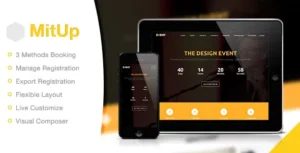MitUp – Event & Conference WordPress Theme [95% OFF]