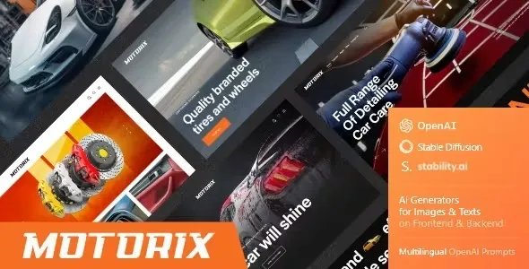 Motorix – Car Repair, Shop & Detailing WordPress Theme 95% OFF