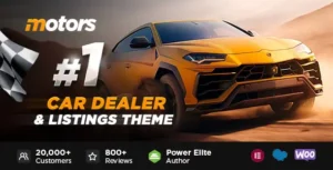 Motors – Car Dealer, Rental & Listing WordPress theme [95% OFF]