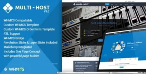 Multi Host - WHMCS Hosting Theme 95% OFF