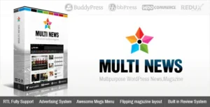 Multinews – Multi-purpose WordPress News,Magazine Theme [95% OFF]