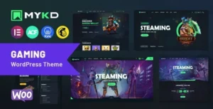 MYKD eSports and Gaming NFT WordPress Theme 95% OFF