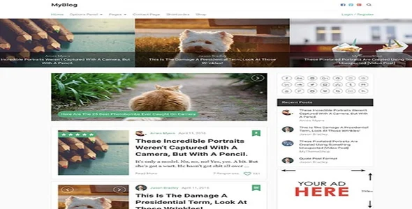 MyThemeShop MyBlog WordPress Theme [95% OFF]