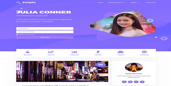MyThemeShop Purple WordPress Theme [95% OFF]