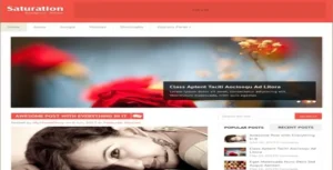 MyThemeShop Saturation WordPress Theme [95% OFF]