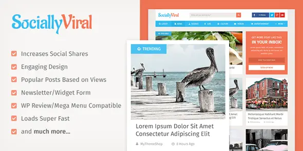 MyThemeShop SociallyViral WordPress Theme [95% OFF]