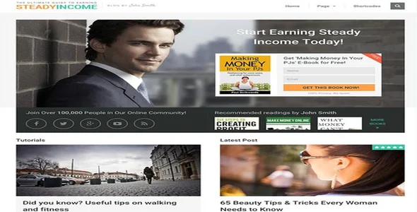 MyThemeShop SteadyIncome WordPress Theme [95% OFF]