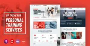 NanoFit - WP Theme for Personal Training Services 95% OFF